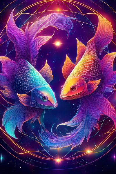 zodiac sign Pisces, sign of the zodiac by Jörg B. Schubert