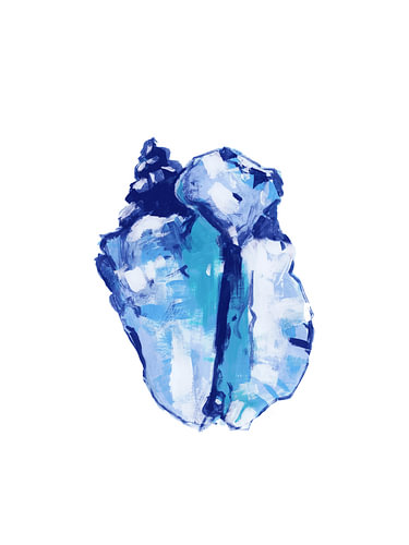 Abstrakte Blaue Muschel