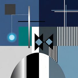 Räumliches Gleichgewicht - Moderne geometrische Komposition von achraf Ramadhan