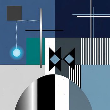 Ruimtelijk evenwicht - Moderne geometrische compositie