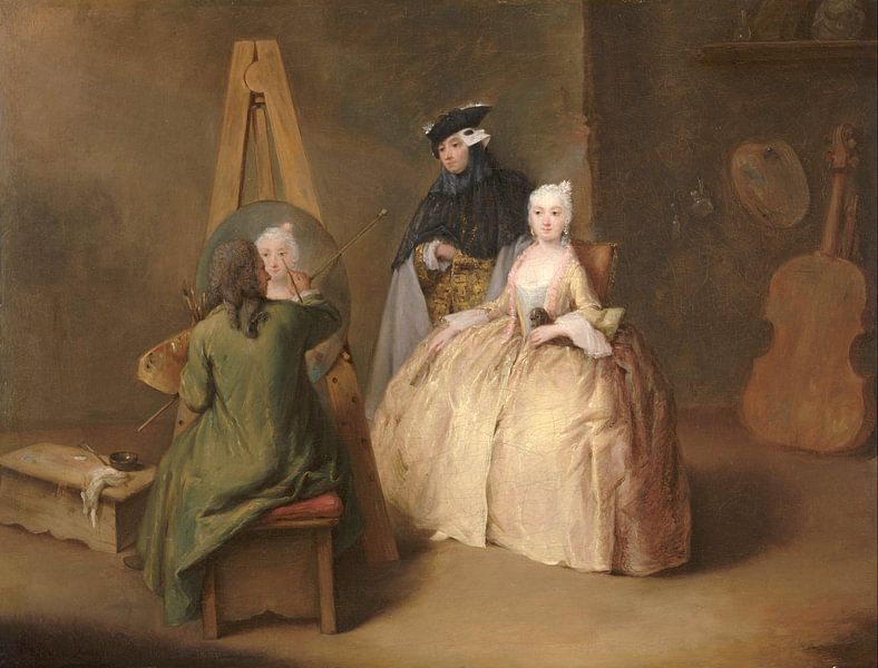 The Painter in His Studio, Pietro Longhi by Masterful Masters