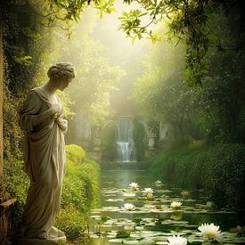 Morning light over the forgotten spring by Sandu Brus ARCANE ART STUDIO