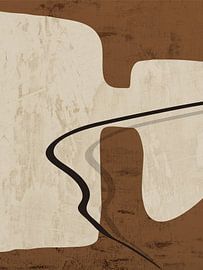 Moderne organische geometrische abstracte kunst