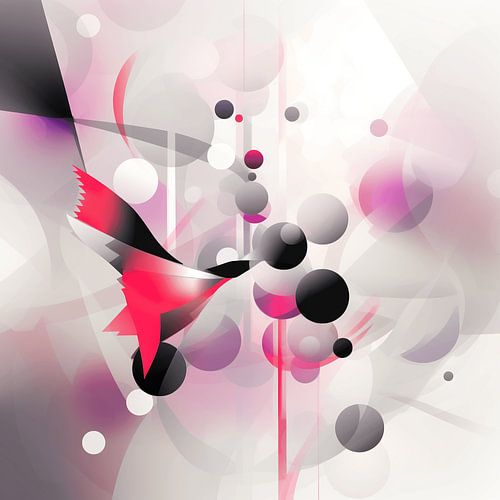 Flying Bird in Abstraction