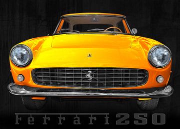 Ferrari 250 GT Coupé in yellow by aRi F. Huber