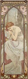 Die Zeiten des Tages - Die Ruhe der Nacht, Alfons Mucha