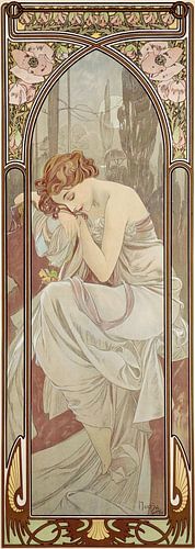 De tijden van de dag - Nachtrust, Alfons Mucha