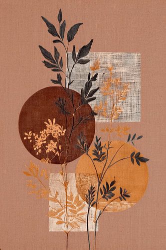 Sfeervol Japandi:  Geometrische vormen en botanische silhouetten