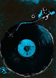 Vinyl aquarel kunst #vinyl van JBJart Justyna Jaszke