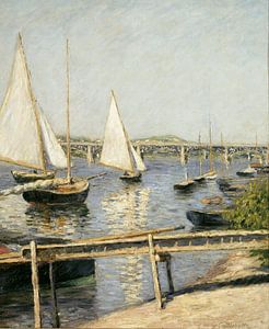 Segelboote in Argenteuil, Gustave Caillebotte