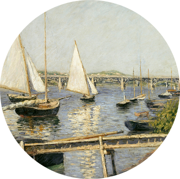 Zeilboten bij Argenteuil, Gustave Caillebotte