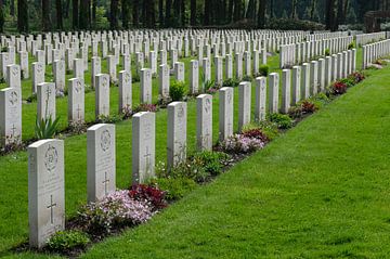 Oosterbeek Nederland Airborne Britse en Poolse begraafplaats van Richard Wareham