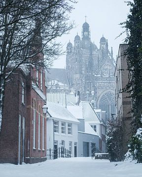 Sint-Jan, Den Bosch in de sneeuw van Joost Smits Photography