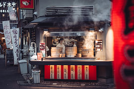 Steaming Dumpling Stall by Studio Graber