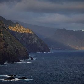 Madeira's beautiful rugged coastline by Eefje John