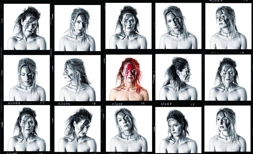 Bowie collage van Peter Mantel