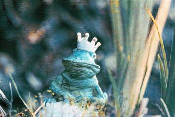 Frog Prince by the pond by Christine Bässler