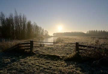 Een frisse morgen in december van Hilde Remerie Photography and digital art