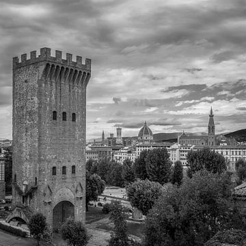 Italië in vierkant zwart wit, Florence