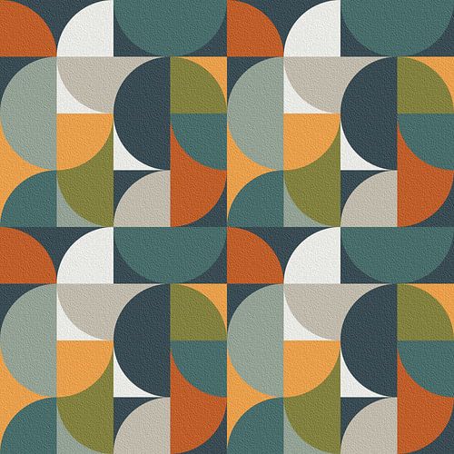 Geometrische compositie in Bauhaus-stijl