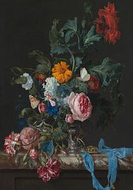 Lebendiger Blumenstrauß mit Schleife und Andenken von kautsar1 art