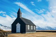 Schwarze Kirche in Island von Lifelicious Miniaturansicht