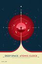 STK204953S-Deep Space Atomic Clock poster, red version. by Stocktrek Images thumbnail