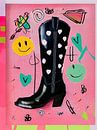 Cowboy Chic Collage van Lianne Louise thumbnail