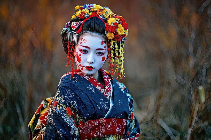 Japon pittoresque avec femme par Egon Zitter
