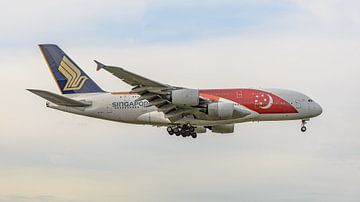 Der Airbus A380-800 von Singapore Airlines. von Jaap van den Berg