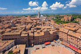 Piazza del Campo, Cathedral Santa Maria Assunta, Siena, Tuscany, Italy by Markus Lange