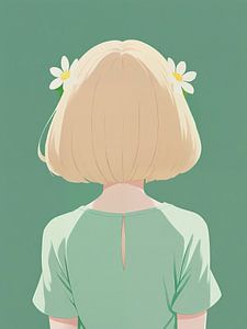 Fille de fleur