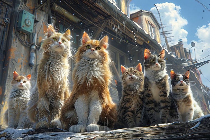 Katzen im und um das Haus von Egon Zitter