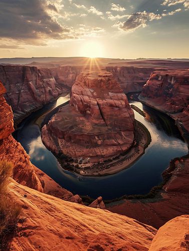 Gouden uur in de canyon