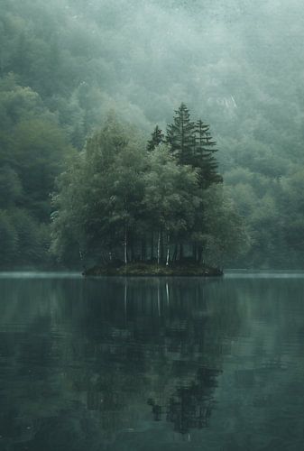 Autumn forest in early light