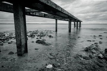 The jetty , the clouds and the sea by Marc-Sven Kirsch