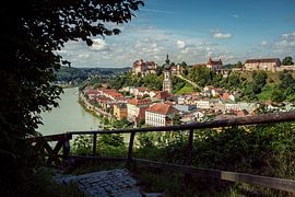 Burghausen an der Salzach von altmodern