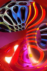 Light and colour in the desert, abstract photography