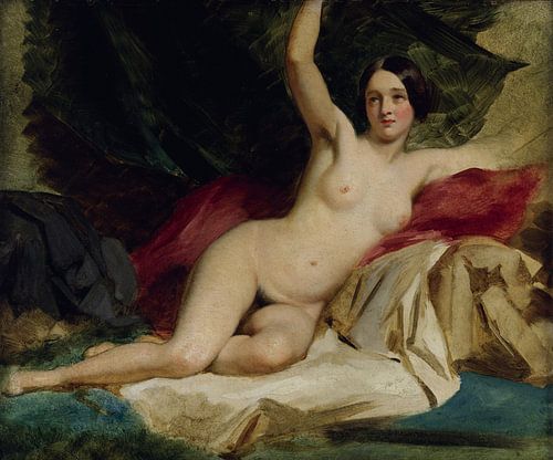 Vrouwelijk liggend naakt, William Etty