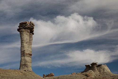 Bisti Badlands in de winter New Mexico, USA