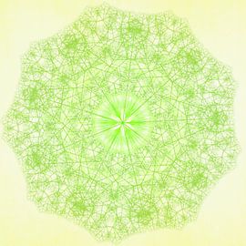 Drawn mandala, pencil