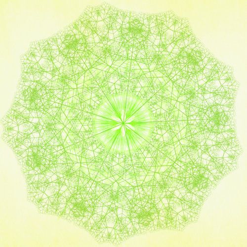 Signiertes Mandala, Bleistift von Rietje Bulthuis