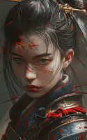 "Anmutige Kriegerin: Das Samurai-Mädchen"
