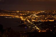 Benidorm in de nacht gezien vanuit Altea Hills van Paul Wendels thumbnail