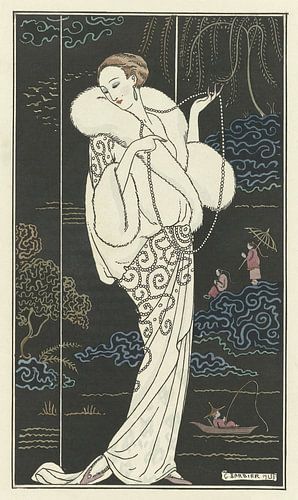 George Barbier – Manteau de velours (1913)