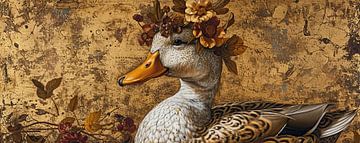 Duck Portrait Art by Wonderful Art