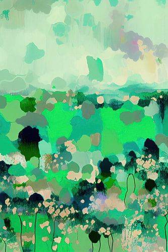 Abstract bloemenweide