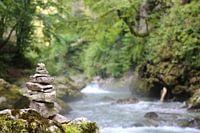 Stones in nature