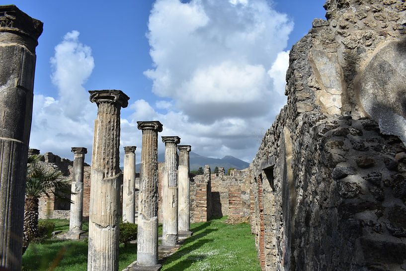 View of Mount Vesuvius from Pompeii by Oscar de Keizer