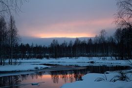 Winter evening in Swedish Lapland - Silence at Vidsel